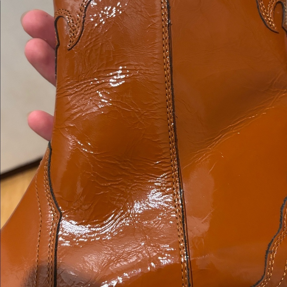 FREE PEOPLE Frontier patent leather cowboy boots - Picture 10 of 13